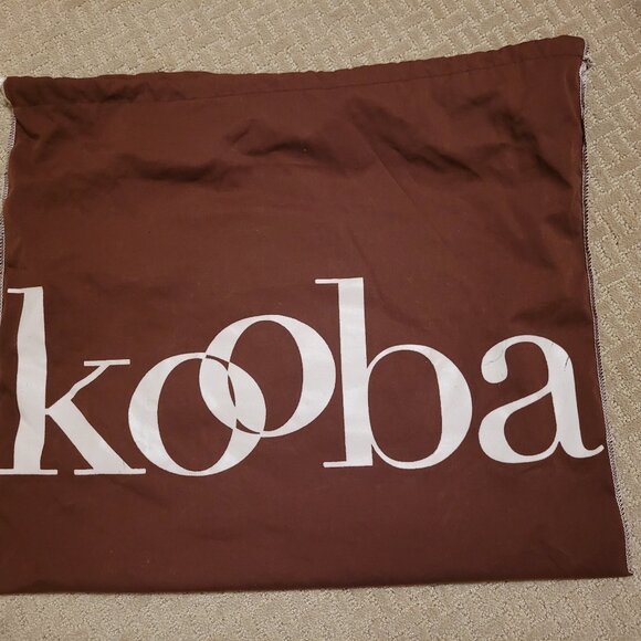 KOOBA Brooklyn Brown Distressed Crackled Leather Satchel Shoulder Bag - Picture 14 of 14